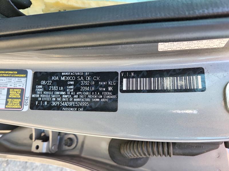 62360166 :رقم المزاد ، 3KPF54AD9PE524995 vin ، 2023 Kia Forte مزاد بيع
