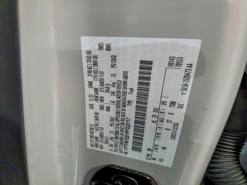 Продаж на аукціоні авто 2023 Ford F150, vin: 1FTFW1E81PFD22117, номер лоту: 61554916