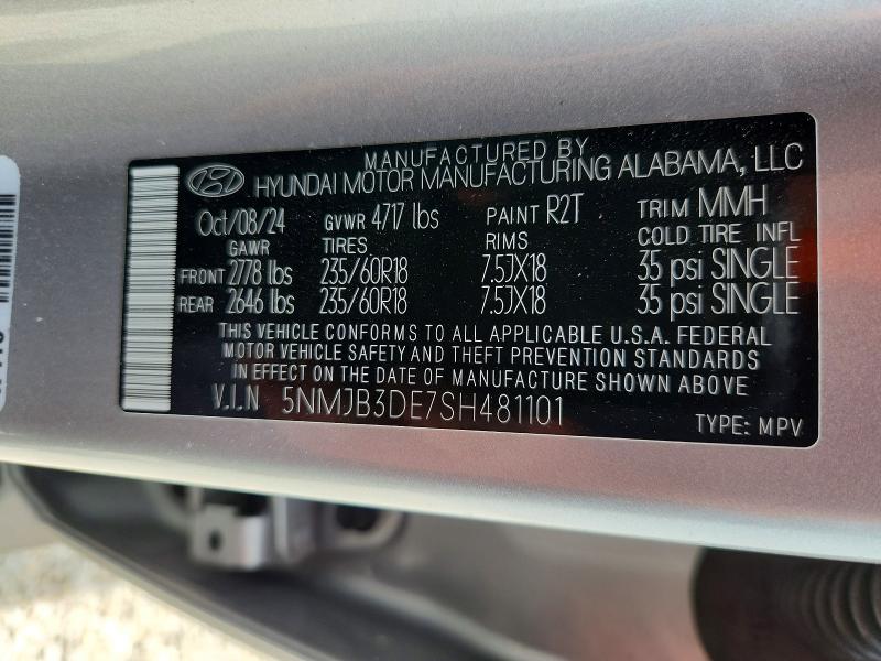 Aukcja sprzedaży 2025 Hyundai Tucson, vin: 5NMJB3DE7SH481101, numer aukcji: 61804056