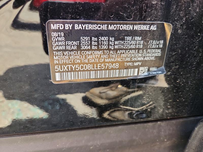 Aukcja sprzedaży 2020 Bmw X3, vin: 5UXTY5C08LLE57948, numer aukcji: 59945596