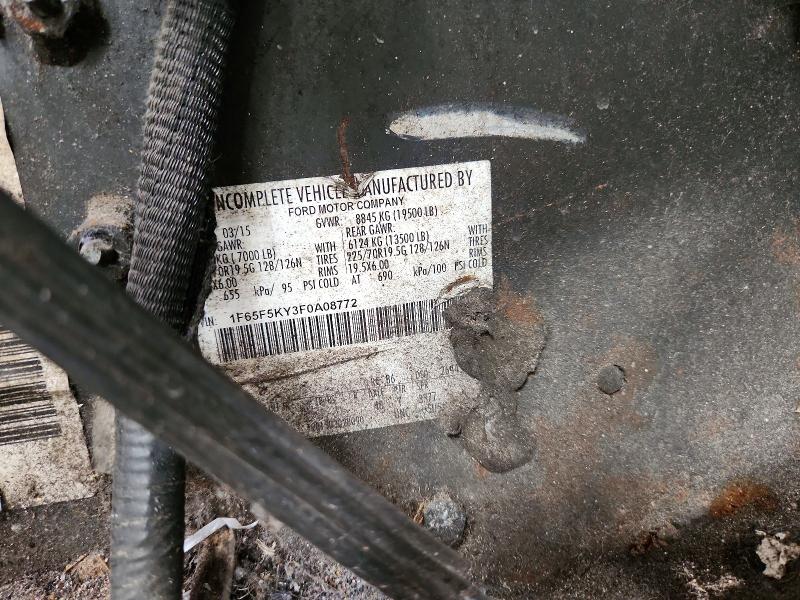 Aukcja sprzedaży 2015 Ford F59, vin: 1F65F5KY3F0A08772, numer aukcji: 62854516