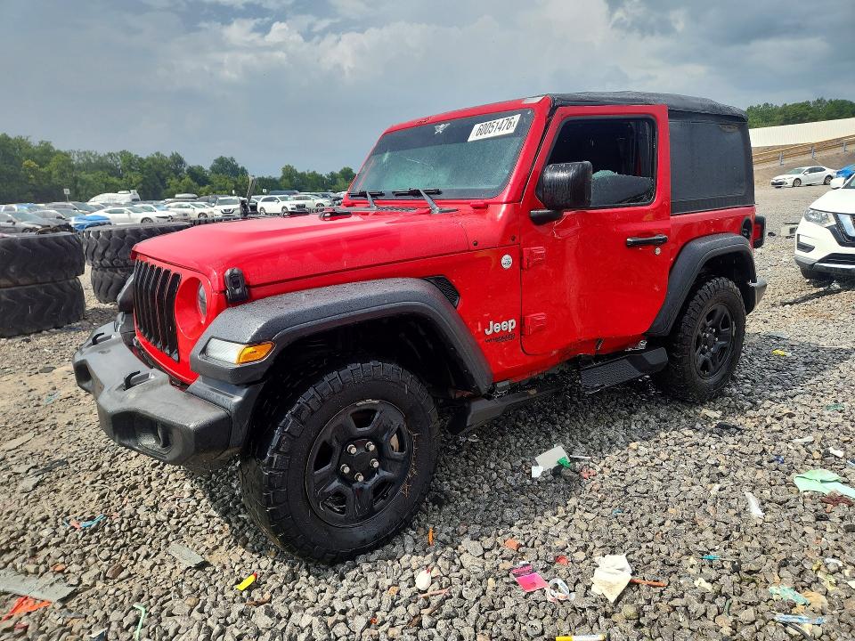 60051476 :رقم المزاد ، 1C4GJXAN2JW222293 vin ، 2018 Jeep Wrangler مزاد بيع