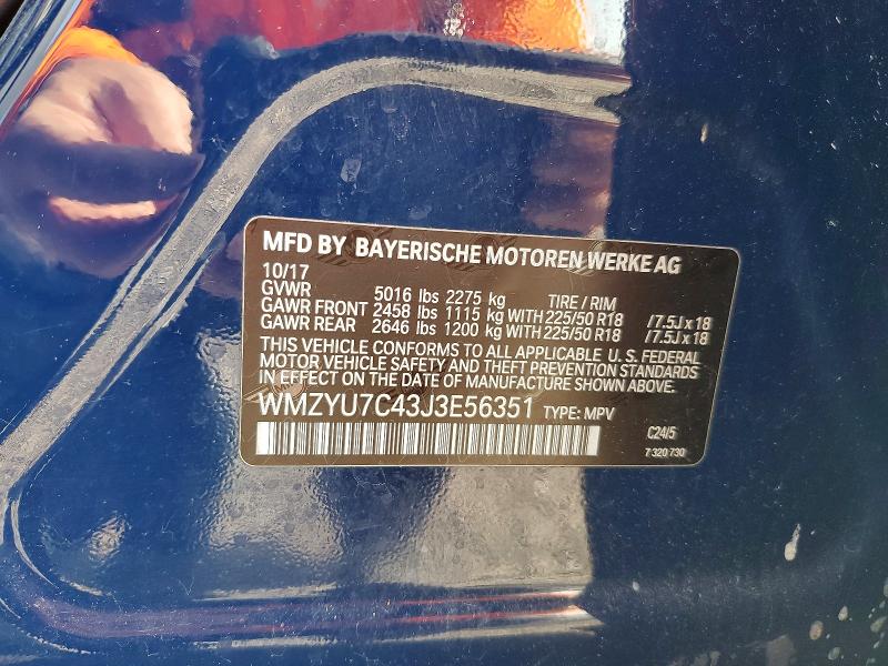 Aukcja sprzedaży 2018 Mini Cooper, vin: WMZYU7C43J3E56351, numer aukcji: 61343746