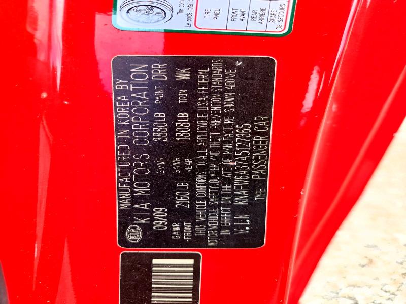 Продаж на аукціоні авто 2010 Kia Forte, vin: KNAFW6A37A5127365, номер лоту: 60828966