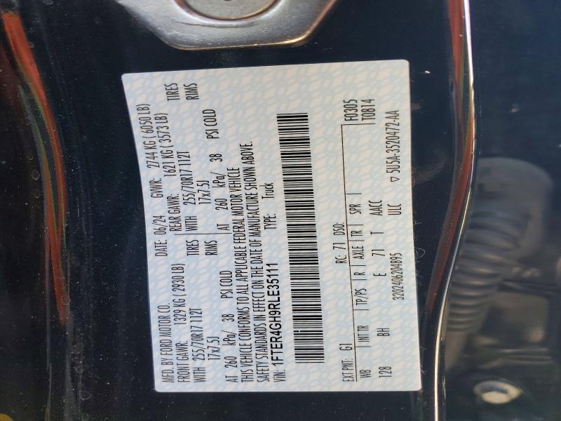 Aukcja sprzedaży 2024 Ford Ranger, vin: 1FTER4GH9RLE35111, numer aukcji: 60207466