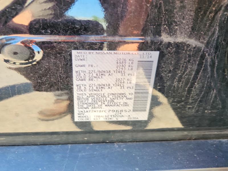 Продажа на аукционе авто 2015 Nissan Rogue, vin: 5N1AT2MT8FC796852, номер лота: 61338216