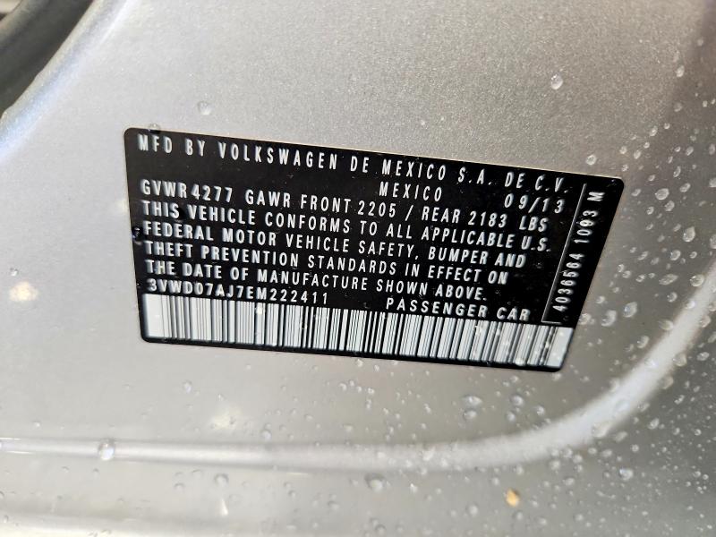 Aukcja sprzedaży 2014 Volkswagen Jetta, vin: 3VWD07AJ7EM222411, numer aukcji: 62783366