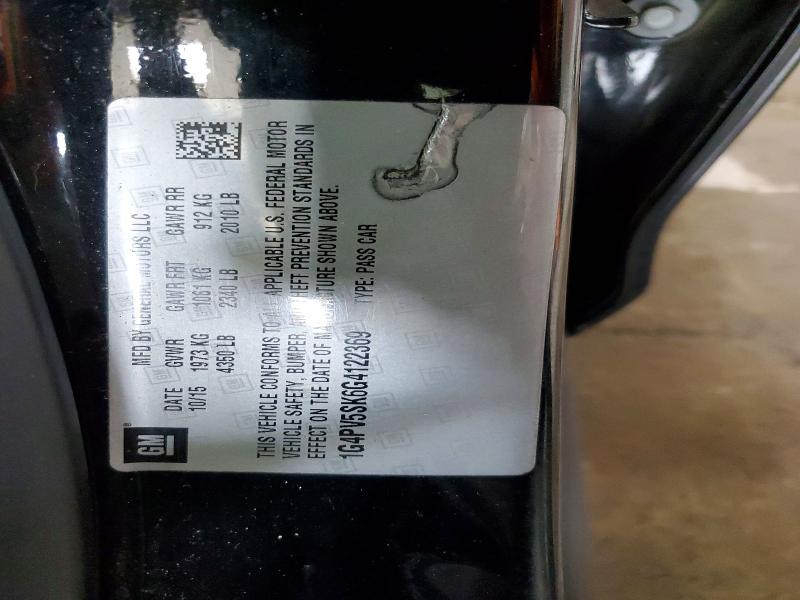 2016 Buick Verano მანქანა იყიდება აუქციონზე, vin: 1G4PV5SK6G4122369, აუქციონის ნომერი: 61190446