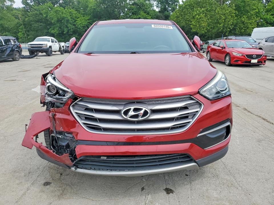 60555146 :رقم المزاد ، 5XYZT3LB2HG391767 vin ، 2017 Hyundai Santa Fe Sport مزاد بيع