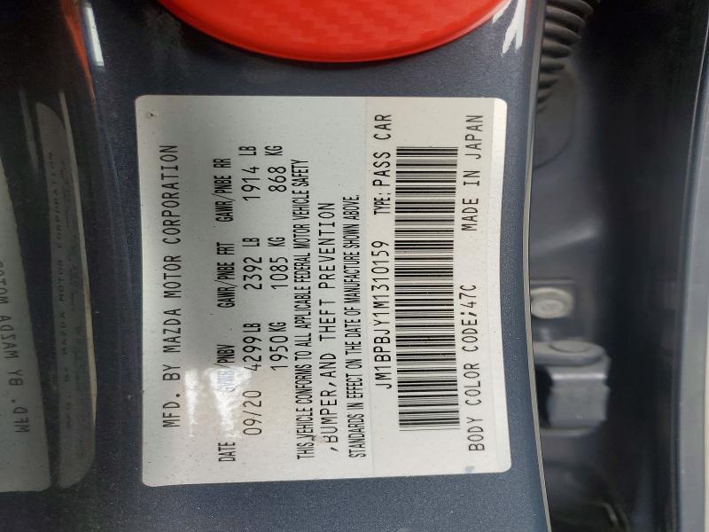Aukcja sprzedaży 2021 Mazda 3, vin: JM1BPBJY1M1310159, numer aukcji: 61430176