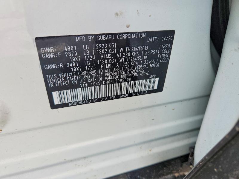 60923236 :رقم المزاد ، 4S4SLDH66T3093900 vin ، 2026 Subaru Forester مزاد بيع