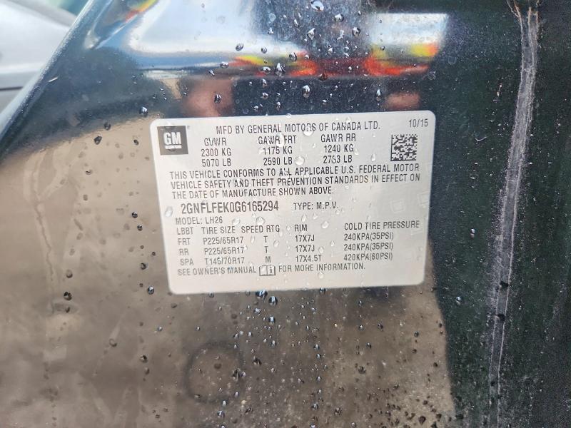 Продажа на аукционе авто 2016 Chevrolet Equinox, vin: 2GNFLFEK0G6165294, номер лота: 60388236