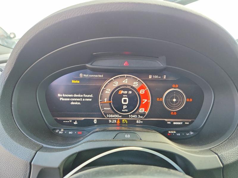 Aukcja sprzedaży 2018 Audi Rs3, vin: WUABWGFF9J1901975, numer aukcji: 61621696