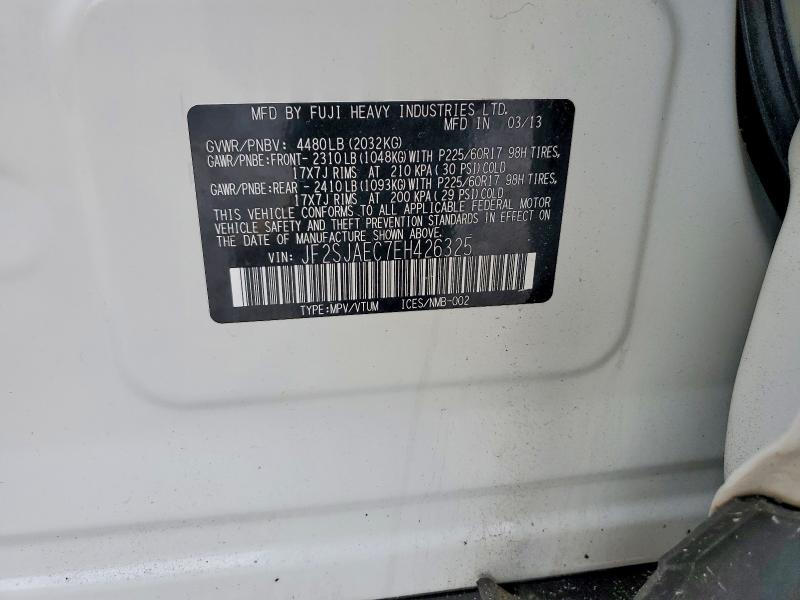 Продажа на аукционе авто 2014 Subaru Forester, vin: JF2SJAEC7EH426325, номер лота: 62975046