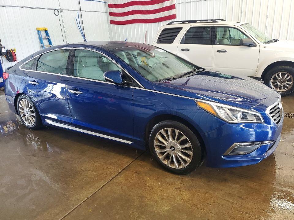 2015 Hyundai Sonata მანქანა იყიდება აუქციონზე, vin: 5NPE34AF3FH018351, აუქციონის ნომერი: 62583436