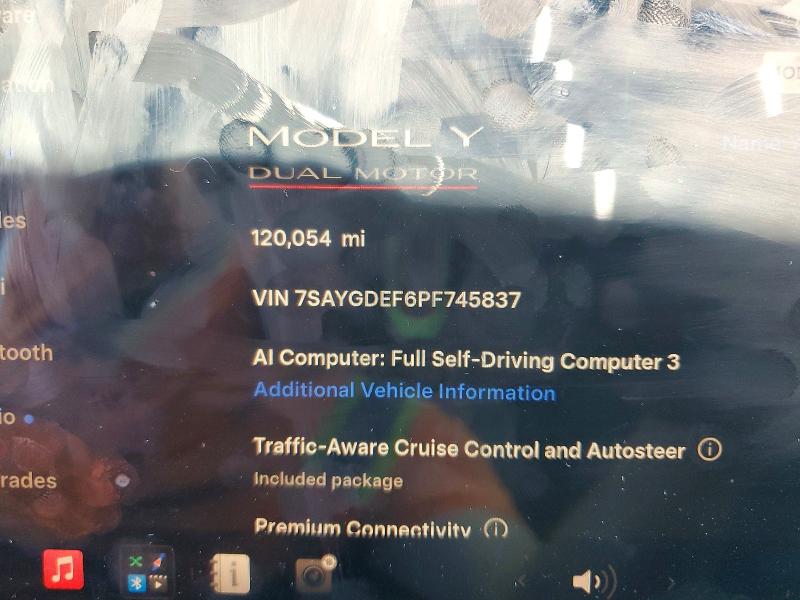 Aukcja sprzedaży 2023 Tesla Model Y, vin: 7SAYGDEF6PF745837, numer aukcji: 60715286