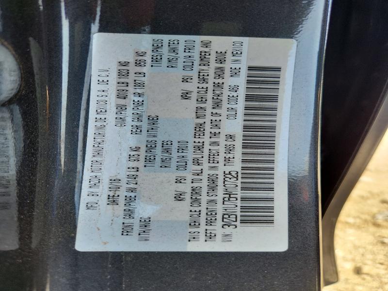 Продажа на аукционе авто 2017 Mazda 3, vin: 3MZBN1U76HM107325, номер лота: 61640546
