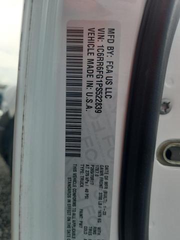 2023 Ram 1500 Classic მანქანა იყიდება აუქციონზე, vin: 1C6RR6FG1PS522839, აუქციონის ნომერი: 59869626