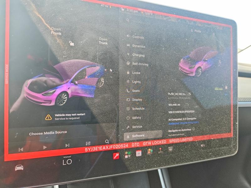 Продаж на аукціоні авто 2018 Tesla Model 3, vin: 5YJ3E1EAXJF020524, номер лоту: 63105306