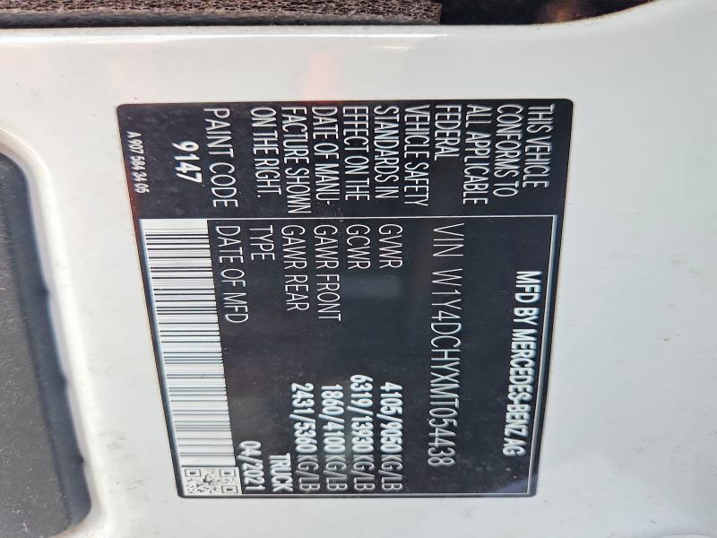 Продаж на аукціоні авто 2021 Mercedes-benz Sprinter, vin: W1Y4DCHYXMT054438, номер лоту: 60663486