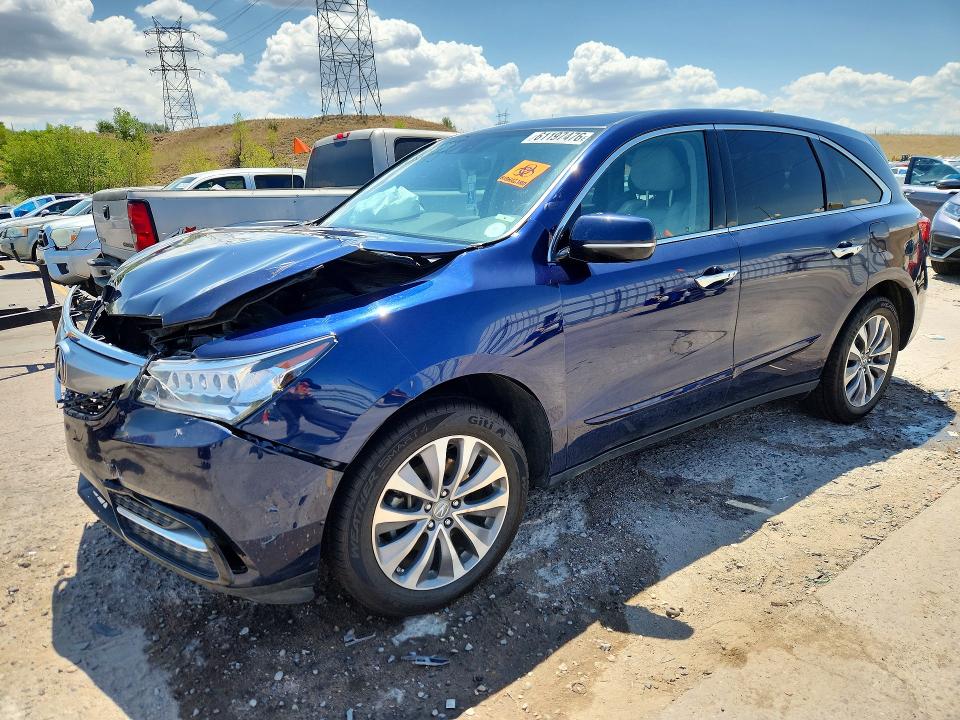 Продажа на аукционе авто 2014 Acura Mdx, vin: 5FRYD4H41EB040505, номер лота: 61197476