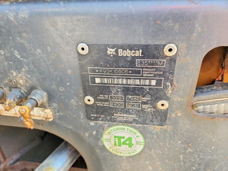 Продаж на аукціоні авто 2012 Bobcat Excavator, vin: A93K15606, номер лоту: 60785796
