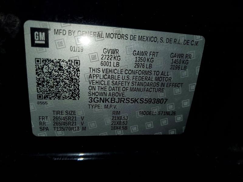 Aukcja sprzedaży 2019 Chevrolet Blazer, vin: 3GNKBJRS5KS593807, numer aukcji: 59992346