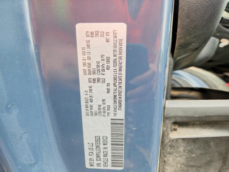 Aukcja sprzedaży 2021 Ram Promaster 3500, vin: 3C6MRVJG3ME535523, numer aukcji: 60238326