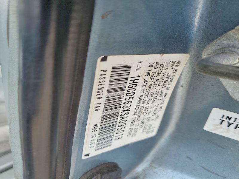 Aukcja sprzedaży 1995 Honda Accord, vin: 1HGCD563XSA095018, numer aukcji: 60167136