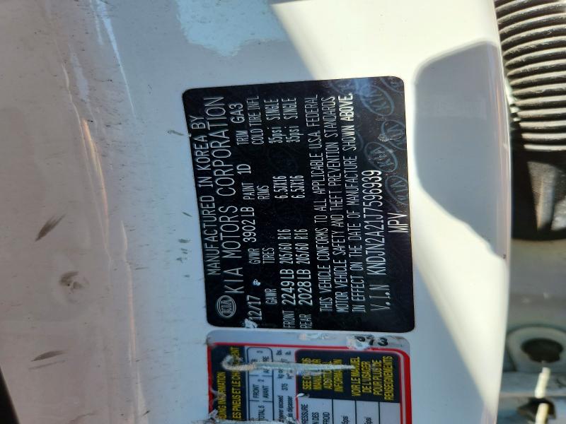 2018 Kia Soul მანქანა იყიდება აუქციონზე, vin: KNDJN2A21J7596939, აუქციონის ნომერი: 60976116
