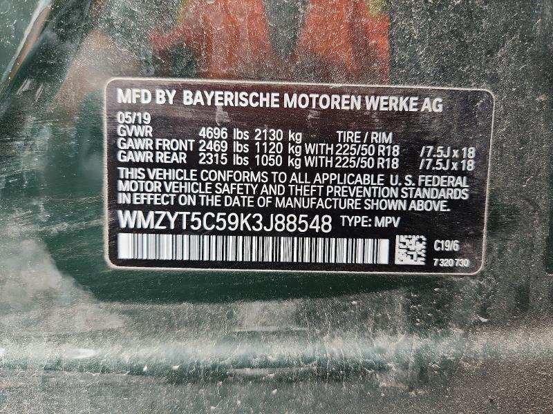 Aukcja sprzedaży 2019 Mini Cooper, vin: WMZYT5C59K3J88548, numer aukcji: 60094566