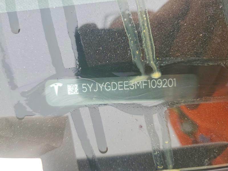 Aukcja sprzedaży 2021 Tesla Model Y, vin: 5YJYGDEE3MF109201, numer aukcji: 60873436