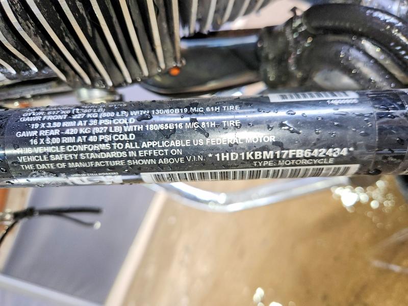 59324456 :رقم المزاد ، 1HD1KBM17FB642434 vin ، 2015 Harley-davidson Flhx مزاد بيع