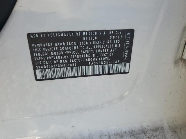 61428816 :رقم المزاد ، 3VWD67AJ5GM402889 vin ، 2016 Volkswagen Jetta مزاد بيع