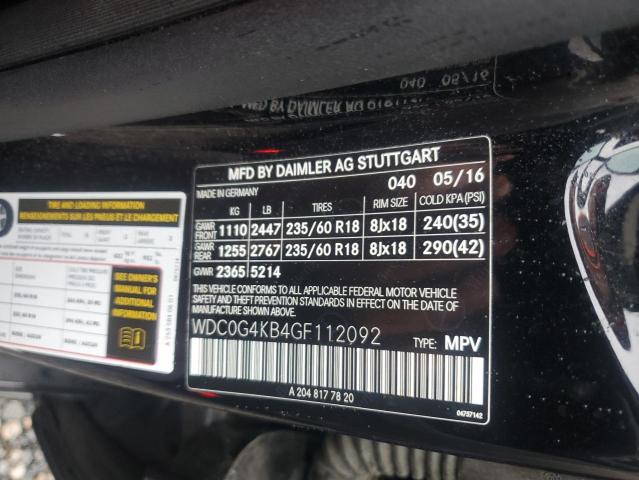 Продаж на аукціоні авто 2016 Mercedes-benz Glc, vin: WDC0G4KB4GF112092, номер лоту: 60991596