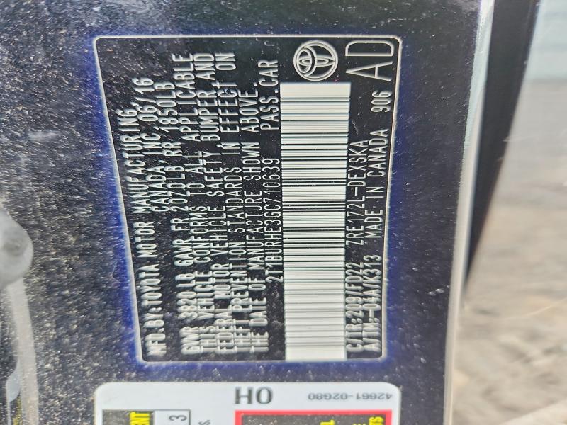 Продаж на аукціоні авто 2016 Toyota Corolla, vin: 2T1BURHE3GC710639, номер лоту: 61475146