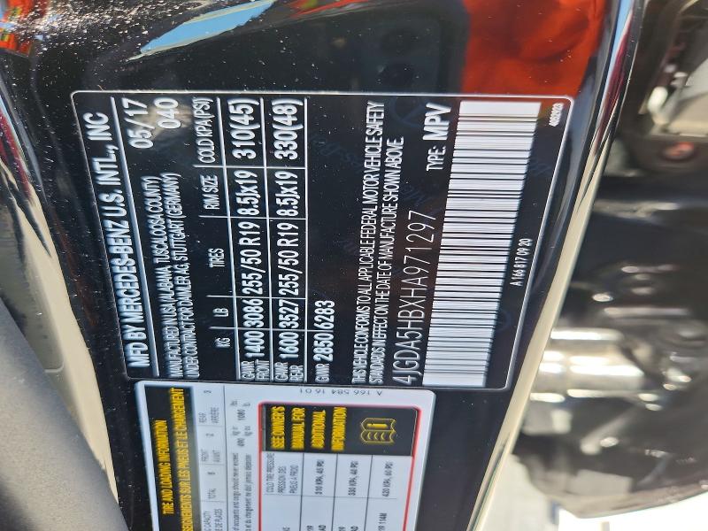 62833876 :رقم المزاد ، 4JGDA5HBXHA971297 vin ، 2017 Mercedes-benz Gle مزاد بيع
