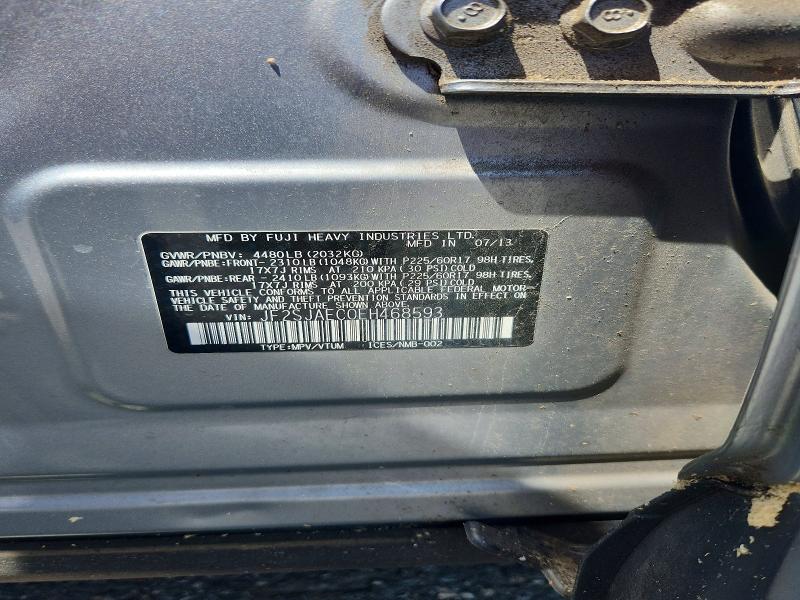 2014 Subaru Forester მანქანა იყიდება აუქციონზე, vin: JF2SJAEC0EH468593, აუქციონის ნომერი: 60770986