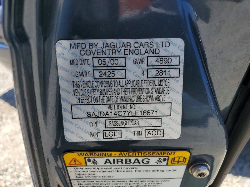Продажа на аукционе авто 2000 Jaguar Xj8, vin: SAJDA14C7YLF16671, номер лота: 59744476