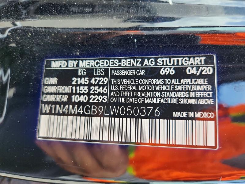 Продаж на аукціоні авто 2020 Mercedes-benz Glb, vin: W1N4M4GB9LW050376, номер лоту: 61327516