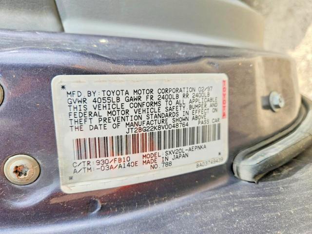 Продаж на аукціоні авто 1997 Toyota Camry, vin: JT2BG22K8V0048764, номер лоту: 60507516