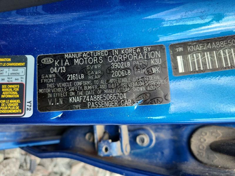 62811516 :رقم المزاد ، KNAFZ4A88E5066704 vin ، 2014 Kia Forte مزاد بيع