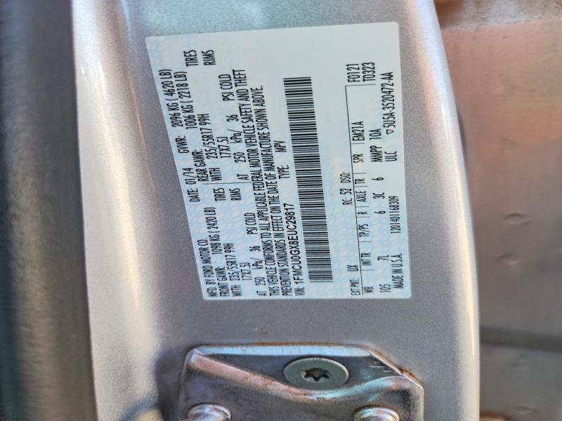 Продажа на аукционе авто 2014 Ford Escape, vin: 1FMCU0GX8EUC29817, номер лота: 60245246