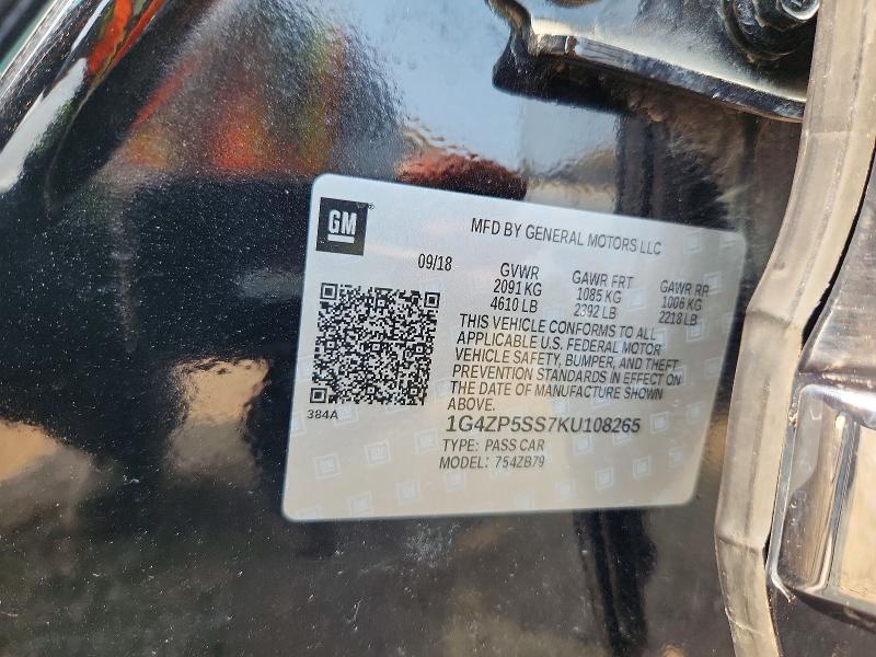 Aukcja sprzedaży 2019 Buick Lacrosse, vin: 1G4ZP5SS7KU108265, numer aukcji: 60857806