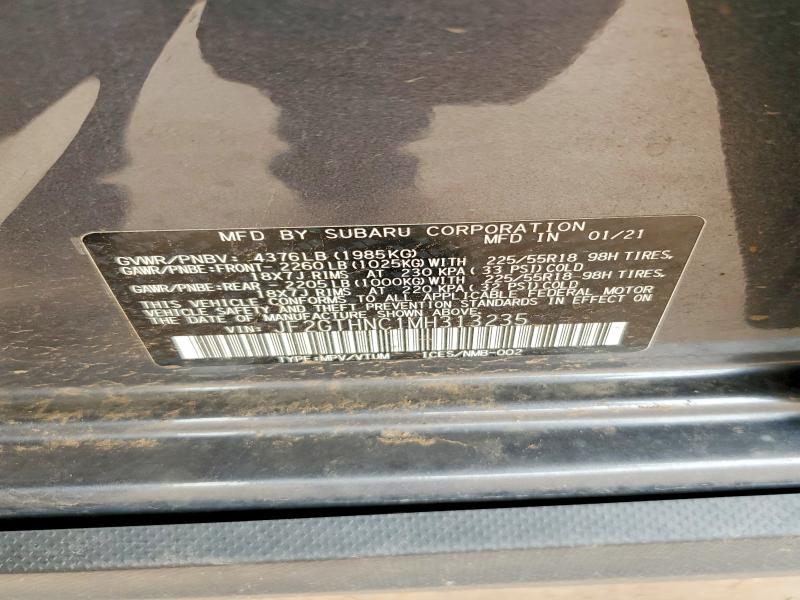Aukcja sprzedaży 2021 Subaru Crosstrek, vin: JF2GTHNC1MH313235, numer aukcji: 61349636