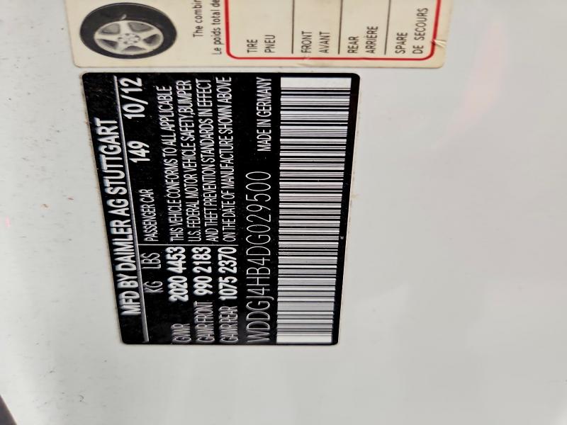2013 Mercedes-benz C მანქანა იყიდება აუქციონზე, vin: WDDGJ4HB4DG029500, აუქციონის ნომერი: 63207146