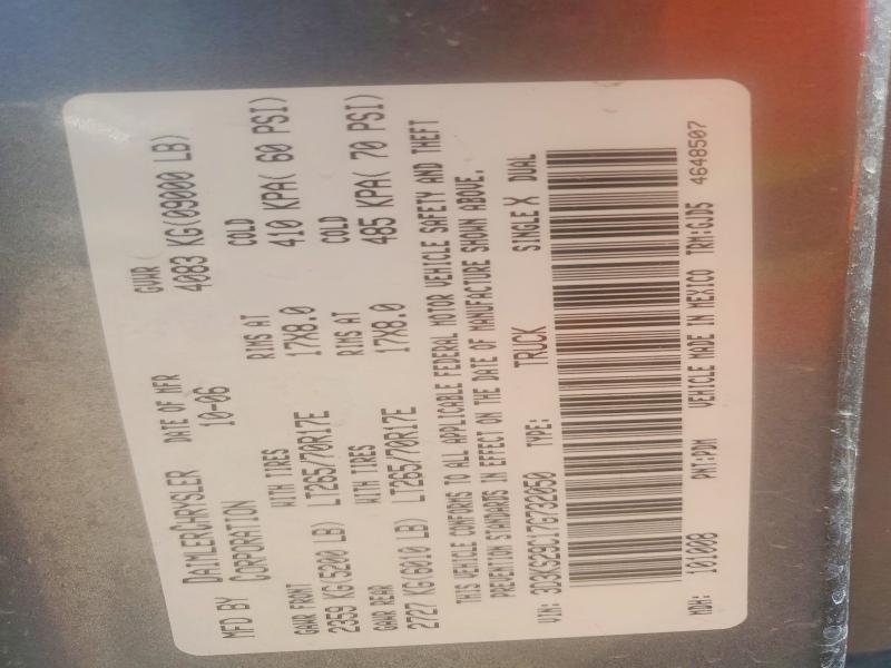 Aukcja sprzedaży 2007 Dodge Ram 2500, vin: 3D3KS29C17G732050, numer aukcji: 59824416
