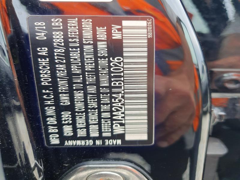 Продажа на аукционе авто 2018 Porsche Macan, vin: WP1AA2A54JLB11026, номер лота: 59838446