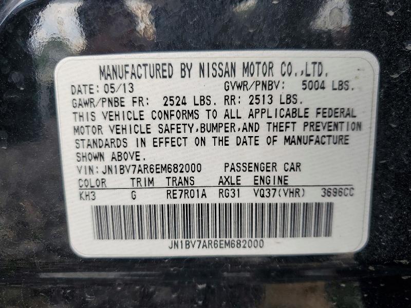 Aukcja sprzedaży 2014 Infiniti Q50, vin: JN1BV7AR6EM682000, numer aukcji: 97684555