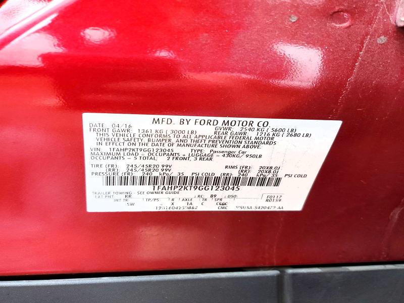 Продажа на аукционе авто 2016 Ford Taurus, vin: 1FAHP2KT9GG123045, номер лота: 61406306